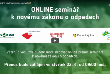 Záznam online semináře k novému zákonu o odpadech